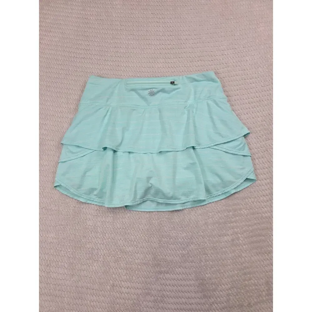 Athleta Skirt Womens Medium Spacedye Swagger Skort Soft Jade Spring Mint